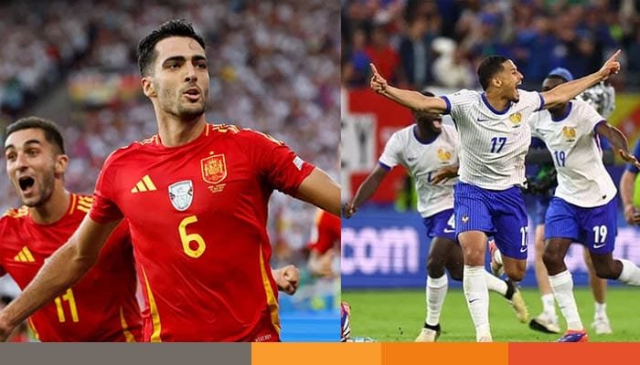 ইউরো: সেমিফাইনালে স্পেন-ফ্রান্স, জার্মানি-পর্তুগালের বিদায়