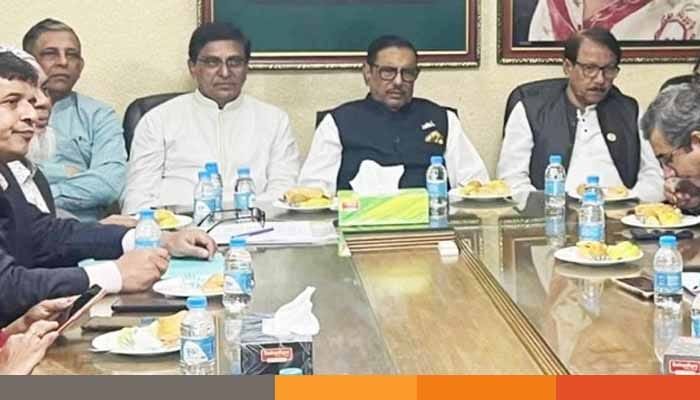 kader ওবায়দুল কাদেরের সঙ্গে বৈঠকে বসেছেন বিশ্ববিদ্যালয় শিক্ষকরা