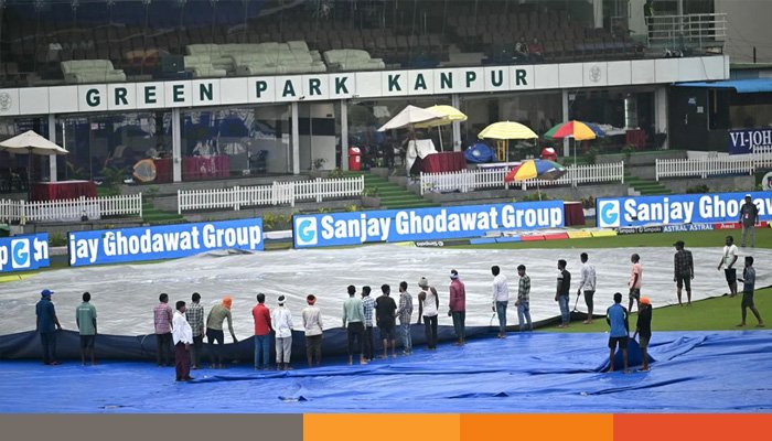 বৃষ্টিতে দ্বিতীয় দিনের খেলা শুরু হতে বিলম্ব