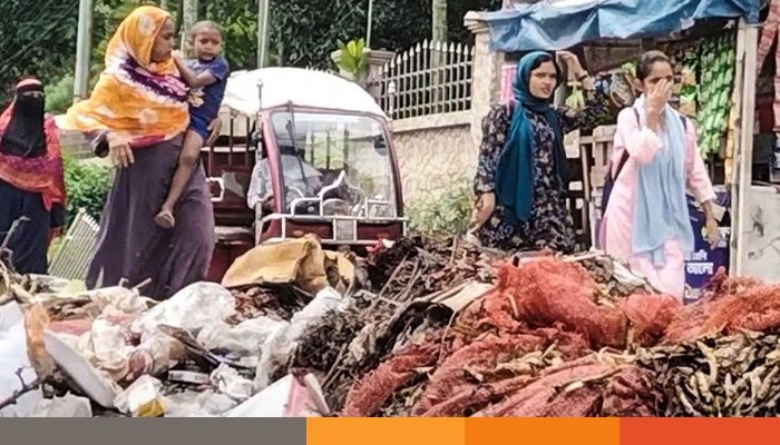 আবর্জনার ভাগাড়ে পরিনত হয়েছে গাইবান্ধা