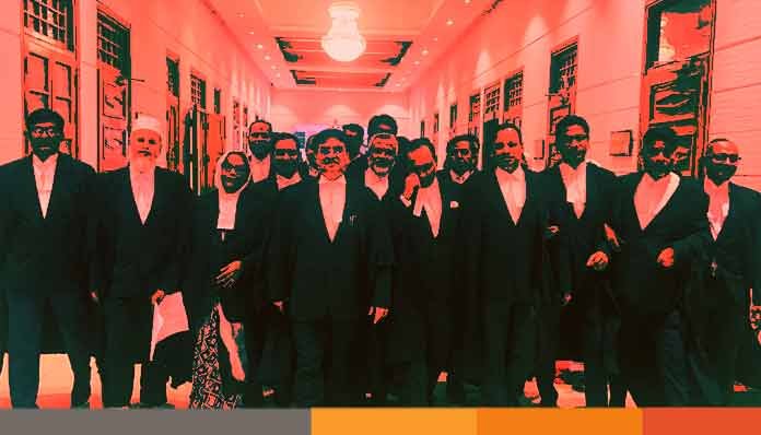 7-lawyars বিএনপির সাত আইনজীবীকে আদালত অবমাননার অভিযোগ থেকে অব্যাহতি