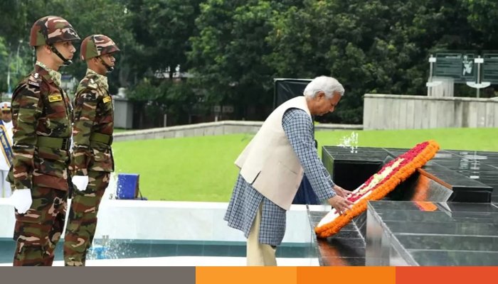 সশস্ত্র বাহিনী দিবস উপলক্ষে রাষ্ট্রপতি ও প্রধান উপদেষ্টার শ্রদ্ধা