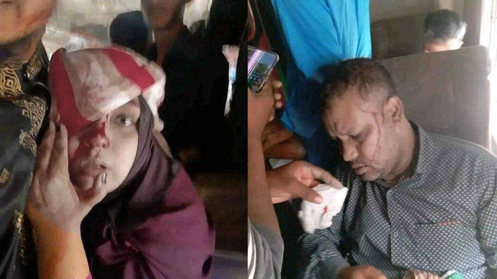 মহাখালীতে ট্রেনে ইট ছুড়েছেন শিক্ষার্থীরা, রক্তাক্ত শিশুসহ অনেকে
