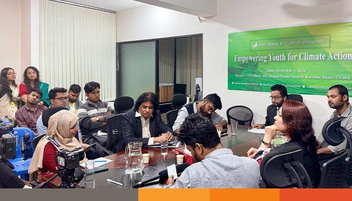 জলবায়ুর প্রভাব মোকাবিলায় তরুণদের ভূমিকা রাখতে হবে