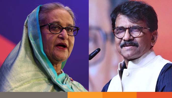 Hasina-02 হাসিনাসহ বাংলাদেশিদের ভারত থেকে বের করার দাবি শিবসেনা এমপির