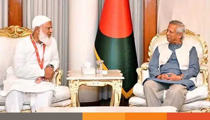 প্রধান উপদেষ্টার সঙ্গে জামায়াত আমিরের বৈঠক