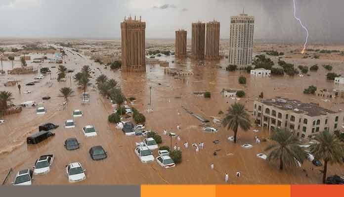 সৌদিতে প্রবল বৃষ্টি, মক্কা-মদিনায় রেড অ্যালার্ট জারি