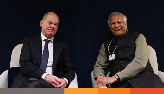 জার্মান চ্যান্সেলরের সঙ্গে প্রধান উপদেষ্টার বৈঠক