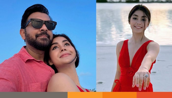 নীল সাগরের পাড়ে তাহসান-রোজার ‘মধুর মুহূর্ত’