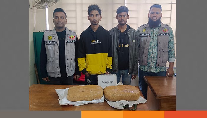 রাজধানীতে ১০০০ পিস ইয়াবা ও প্রায় চার কেজি গাঁজা উদ্ধার; গ্রেফতার চার