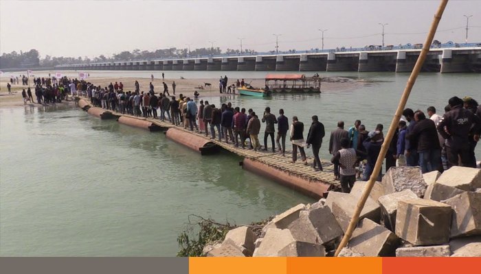 তিস্তাপাড়ে লাখো মানুষের ঢল