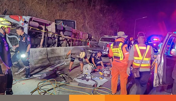 থাইল্যান্ডে ভয়াবহ সড়ক দুর্ঘটনায় নিহত অন্তত ১৮