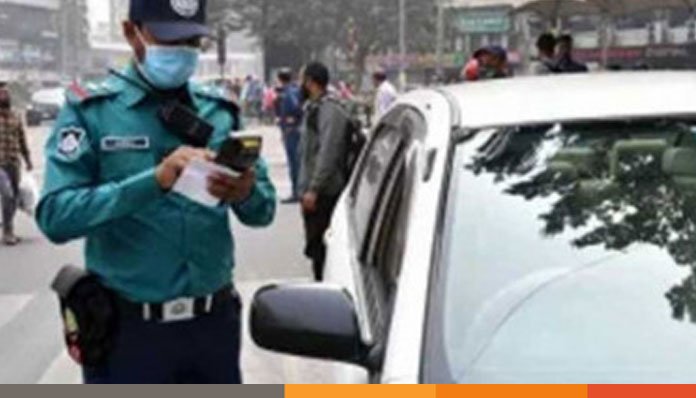 ট্রাফিক আইন লঙ্ঘনে ডিএমপির ১৩১১ মামলা
