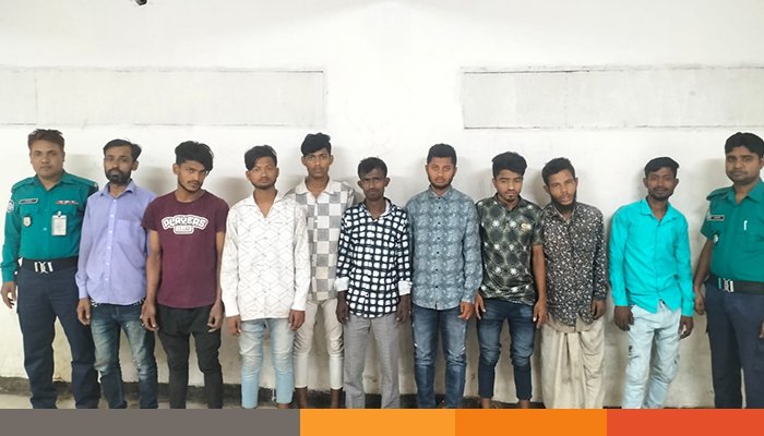 বিশেষ অভিযানে মাদক কারবারিসহ বিভিন্ন অপরাধে জড়িত ১০ জন গ্রেপ্তার