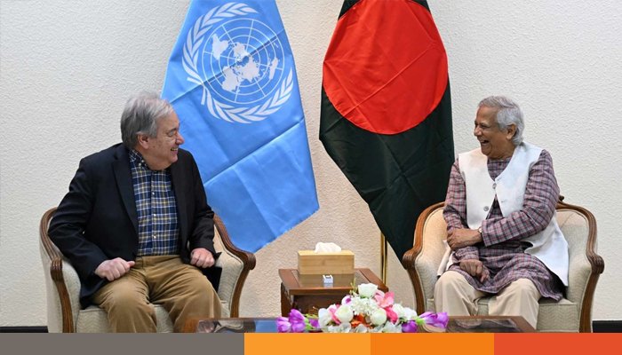 প্রধান উপদেষ্টার সঙ্গে জাতিসংঘ মহাসচিবের বৈঠক