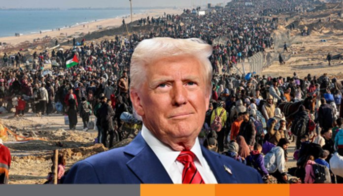 গাজা থেকে কোনো ফিলিস্তিনিকে তাড়ানো হবে না : ট্রাম্প