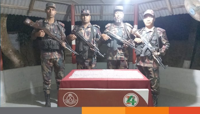 জয়পুরহাট সীমান্তে বিপুল পরিমান মাদকদ্রব্য উদ্ধার