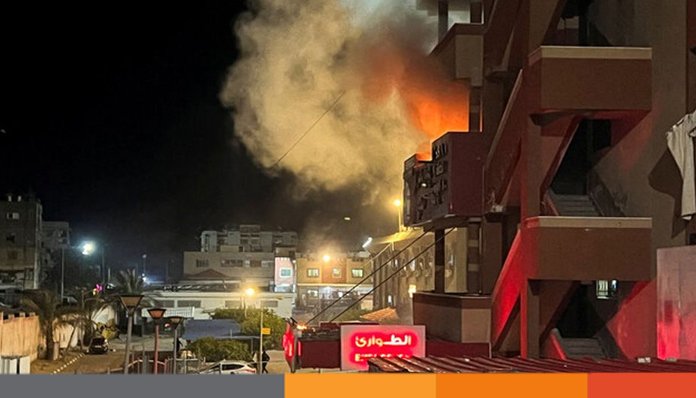 দক্ষিণ গাজার সবচেয়ে বড় হাসপাতালে ইসরাইলি বিমান হামলা