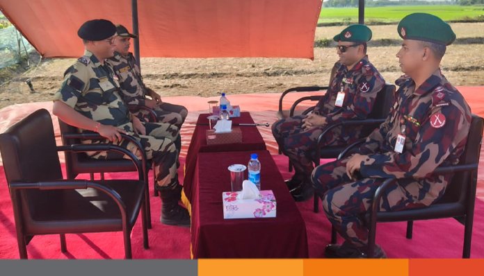 মহেশপুরে সীমান্ত হত্যা-মানব পাচার রোধ-মাদক চোরাচালান বন্ধে কমান্ডার পর্যায়ে বৈঠক