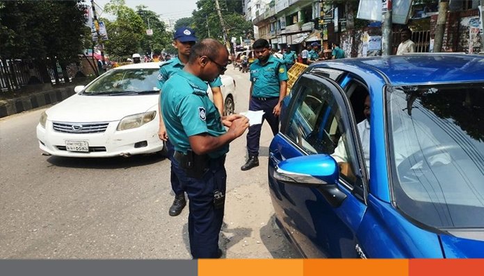 ট্রাফিক আইন লঙ্ঘনে গত দুইদিনে ডিএমপির ২৫২৯ মামলা