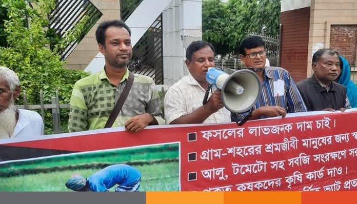 দিনাজপুর জেলা ক্ষেতমজুর সংগ্রাম পরিষদের স্মারকলিপি প্রদান