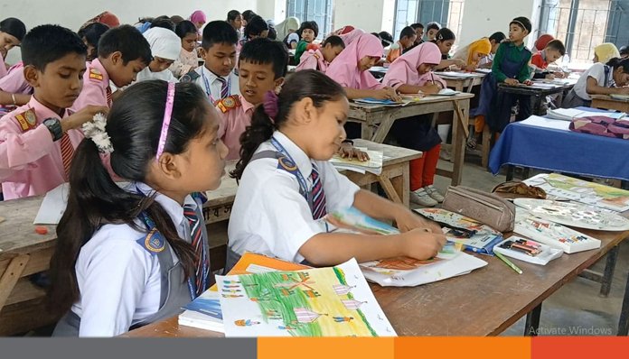 পীরগঞ্জে চিত্রাংকন প্রতিযোগীতা
