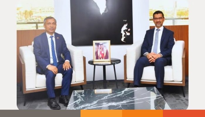 বাহরাইনের কৃষিমন্ত্রীর সঙ্গে বাংলাদেশের রাষ্ট্রদূতের সাক্ষাৎ বাহরাইনের কৃষিমন্ত্রীর সঙ্গে বাংলাদেশের রাষ্ট্রদূতের সাক্ষাৎ