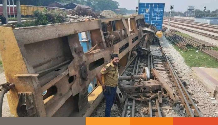 আবারও ব্রাহ্মণবাড়িয়ায় ট্রেন লাইনচ্যুত