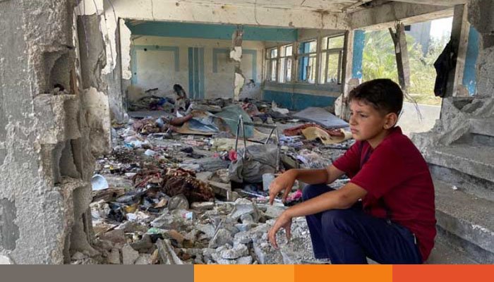 গাজায় স্কুলে ইসরায়েলি হামলায় নিহত ১৯