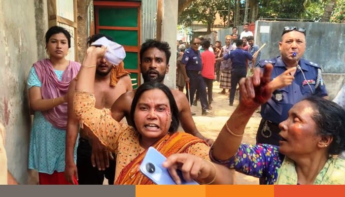 নেত্রকোনায় জায়গা দখলকে কেন্দ্র করে সংঘর্ষ, আহত ৮