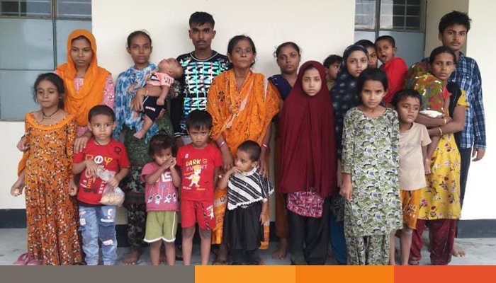 পঞ্চগড় সীমান্তে বিএসএফের পুশইন করা ২১ নারী-পুরুষ আটক