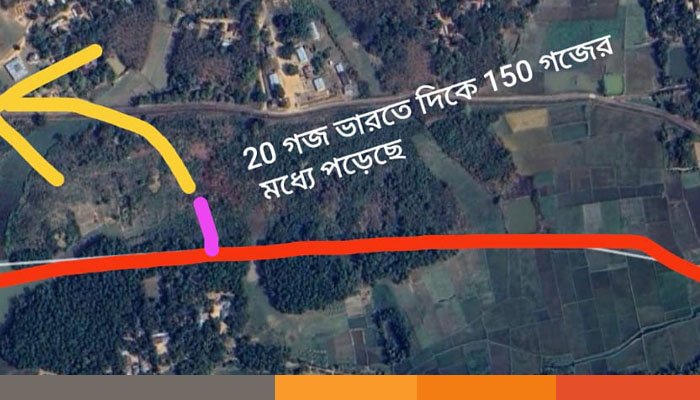 ফেনীতে শূন্যরেখার ভেতরে ড্রেন কাটার চেষ্টা, বিজিবি ও স্থানীয়দের বাধায় পিছু হটল বিএসএফ