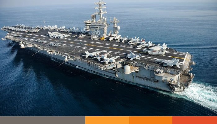 ইরানের দিকে যাচ্ছে পারমাণবিক শক্তিচালিত যুক্তরাষ্ট্রের রণতরী