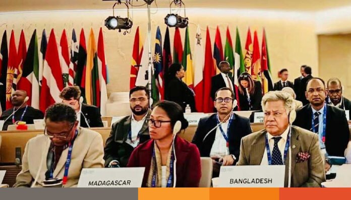 আন্তর্জাতিক শ্রম সম্মেলনে আজ বক্তব্য রাখবেন শ্রম ও কর্মসংস্থান উপদেষ্টা আন্তর্জাতিক শ্রম সম্মেলনে আজ বক্তব্য রাখবেন শ্রম ও কর্মসংস্থান উপদেষ্টা