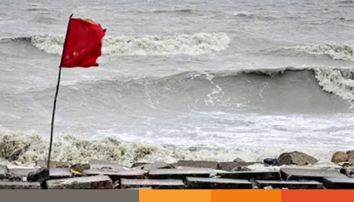 সাত অঞ্চলের নদীবন্দরে ১ নম্বর সতর্কতা সংকেত সাত অঞ্চলের নদীবন্দরে ১ নম্বর সতর্কতা সংকেত