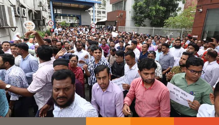 সরকারি চাকরি সংশোধন অধ্যাদেশ বাতিলের দাবিতে আন্দোলনে কর্মচারীরা