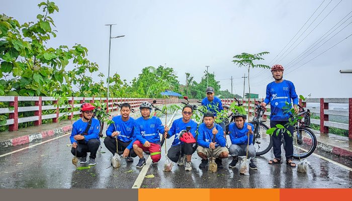 রাঙামাটিতে বিশ্ব বাইসাইকেল দিবস উদযাপন ও বৃক্ষরোপণ