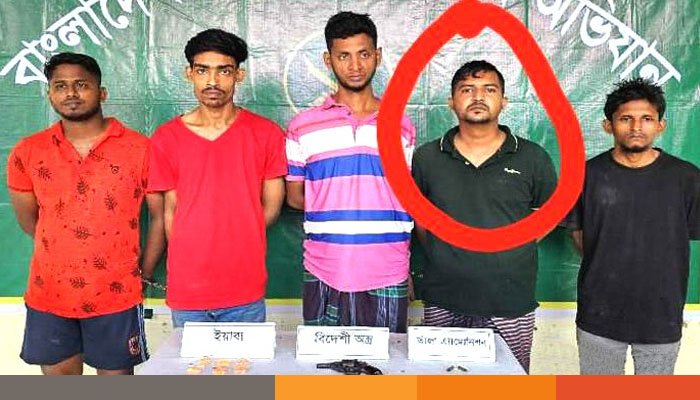 খুলনায় রিভলবার গুলিসহ ছাত্রদল নেতা রাজু আটক
