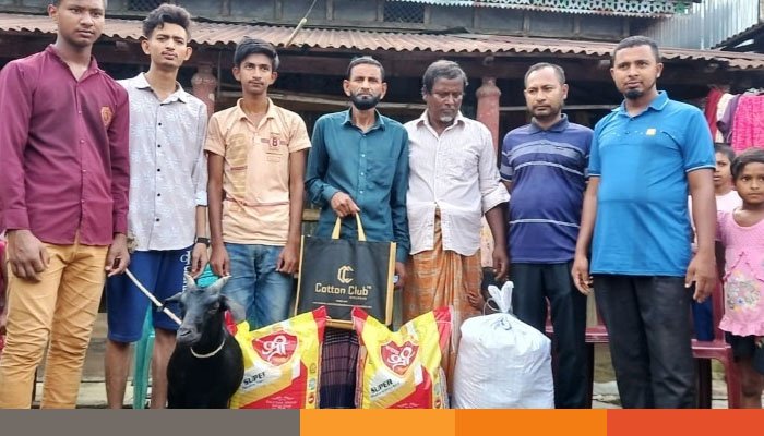 কলমাকান্দায় জুলাই শহীদ পরিবারকে কায়সার কামালের ঈদ উপহার