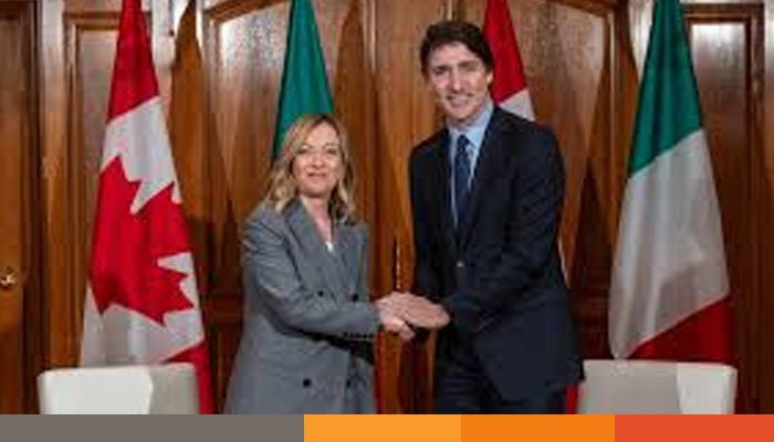কানাডা পৌঁছেছেন ইতালির প্রধানমন্ত্রী জর্জিয়া মেলোনি