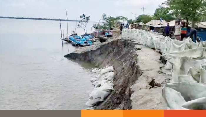 নদীভাঙনে নিঃস্ব উপকূল ও হাওরাঞ্চল, দুর্ভোগে এলাকাবাসী
