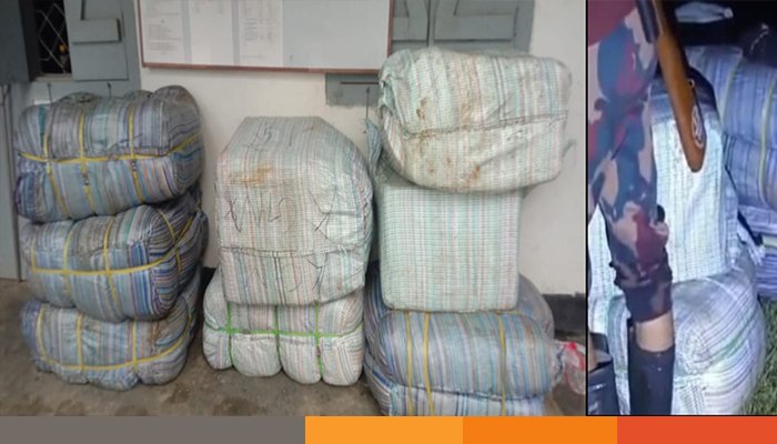 ফেনীতে ৪ বিজিবির অভিযানে ১৯ লাখ টাকার ভারতীয় শাড়ি-কাপড়সহ চোরাচালান পণ্য জব্দ