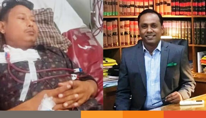 অসহায় কৃষ্ণ হাজংয়ের পাশে বিএনপি'র কেন্দ্রীয় নেতা ব্যারিস্টার কায়সার কামাল