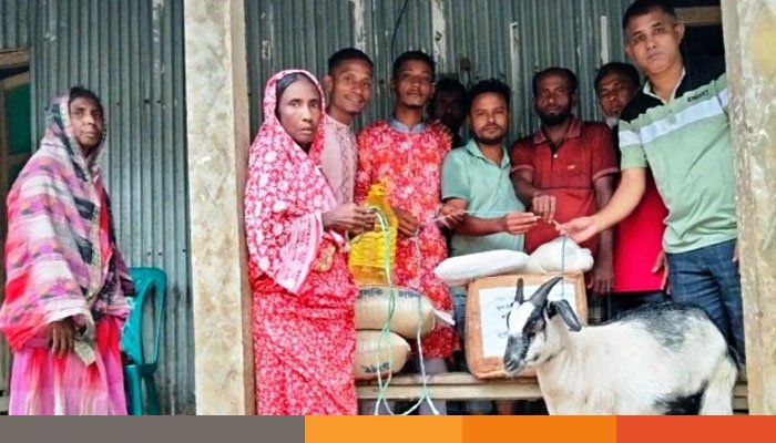 নেত্রকোনায় ছাত্র-জনতার আন্দোলনে নিহত পরিবারে ঈদ উপহার প্রদান