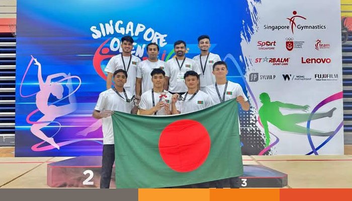 সিঙ্গাপুর সাফল্যের তিনটি স্বর্ণই জেতে কোয়ান্টামের পাঁচ জিমন্যাস্ট সিঙ্গাপুর সাফল্যের তিনটি স্বর্ণই জেতে কোয়ান্টামের পাঁচ জিমন্যাস্ট