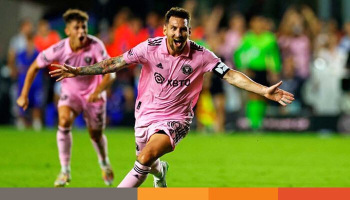 মেসির জোড়া গোলে বড় জয় মায়ামির মেসির জোড়া গোলে বড় জয় মায়ামির