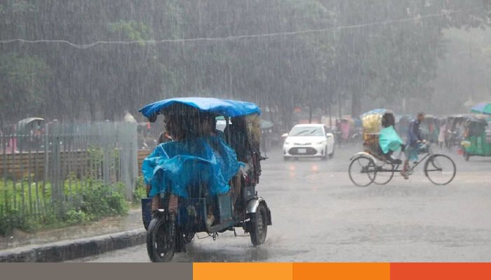 সাত অঞ্চলে ৬০ কিমি বেগে বজ্রসহ বৃষ্টির আভাস