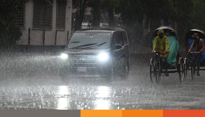 সাত অঞ্চলে ৬০ কিমি বেগে বজ্রসহ বৃষ্টির আভাস