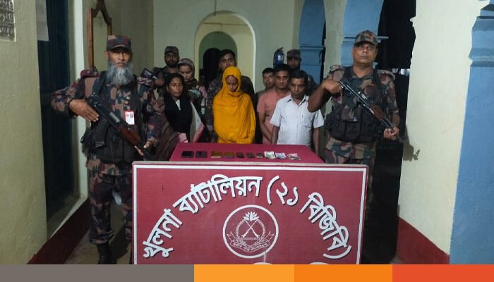 শার্শা সিমান্ত দিয়ে অবৈধভাবে ভারতে যাওয়ার সময় ৭ বাংলাদেশি আটক