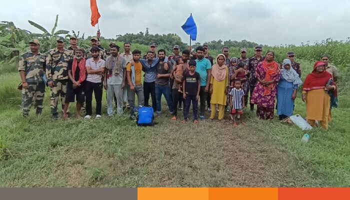 মুজিবনগর সীমান্তে দিয়ে ১৭ বাংলাদেশীকে হস্তান্তর করল বিএসএফ